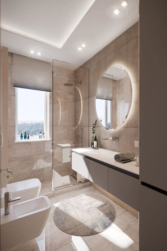 Bagno prospettiva luce