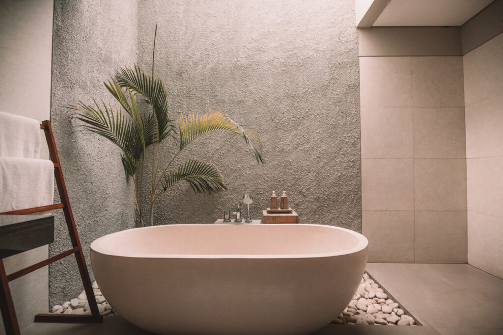 design e natura in bagno