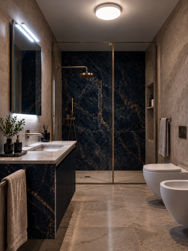 Bagno senza progetto luce